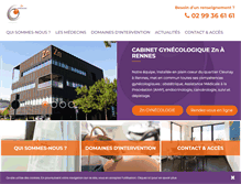 Tablet Screenshot of gynecologie-rennes.fr